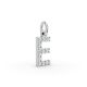 Round Shape Diamond Alphabet Collection in Gold