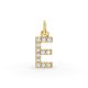 Round Shape Diamond Alphabet Collection in Gold