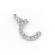 Round Shape Diamond Alphabet Collection in Gold