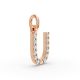 Round Shape Diamond Alphabet Collection in Gold