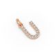 Round Shape Diamond Alphabet Collection in Gold