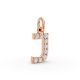 Round Shape Diamond Alphabet Collection in Gold
