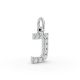 Round Shape Diamond Alphabet Collection in Gold