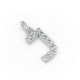 Round Shape Diamond Alphabet Collection in Gold