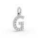 Round Shape Diamond Alphabet Collection in Gold
