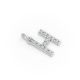 Round Shape Diamond Alphabet Collection in Gold