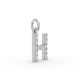Round Shape Diamond Alphabet Collection in Gold