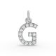 Round Shape Diamond Alphabet Collection in Gold