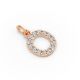 Round Shape Diamond Alphabet Collection in Gold