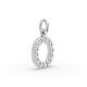 Round Shape Diamond Alphabet Collection in Gold