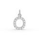 Round Shape Diamond Alphabet Collection in Gold