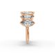 Marquise Shape Diamond Anniversary Band in Gold