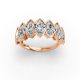 Marquise Shape Diamond Anniversary Band in Gold