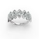 Marquise Shape Diamond Anniversary Band in Gold
