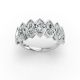 Marquise Shape Diamond Anniversary Band in Gold