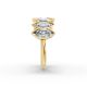 Marquise Shape Diamond Anniversary Band in Gold