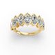 Marquise Shape Diamond Anniversary Band in Gold
