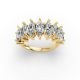 Marquise Shape Diamond Anniversary Band in Gold