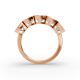 Cushion Shape Diamond Anniversary Band in Gold