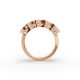 Cushion Shape Diamond Anniversary Band in Gold