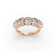 Cushion Shape Diamond Anniversary Band in Gold