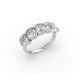 Cushion Shape Diamond Anniversary Band in Gold