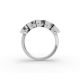 Cushion Shape Diamond Anniversary Band in Gold