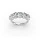 Cushion Shape Diamond Anniversary Band in Gold