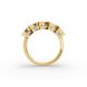 Cushion Shape Diamond Anniversary Band in Gold