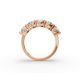 Cushion Shape Diamond Anniversary Band in Gold