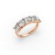 Cushion Shape Diamond Anniversary Band in Gold