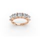 Cushion Shape Diamond Anniversary Band in Gold