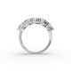 Cushion Shape Diamond Anniversary Band in Gold