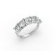 Cushion Shape Diamond Anniversary Band in Gold