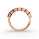 Emerald Shape Diamond Anniversary Band in Gold