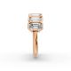 Emerald Shape Diamond Anniversary Band in Gold