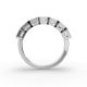 Emerald Shape Diamond Anniversary Band in Gold