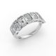 Emerald Shape Diamond Anniversary Band in Gold