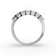 Emerald Shape Diamond Anniversary Band in Gold