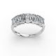 Emerald Shape Diamond Anniversary Band in Gold