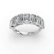Emerald Shape Diamond Anniversary Band in Gold