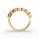 Emerald Shape Diamond Anniversary Band in Gold