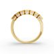 Emerald Shape Diamond Anniversary Band in Gold