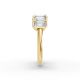 Emerald Shape Diamond Anniversary Band in Gold