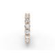 Round Shape Diamond Eternity Bands in Gold