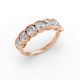 Cushion Shape Diamond Anniversary Band in Gold