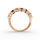 Cushion Shape Diamond Anniversary Band in Gold