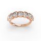 Cushion Shape Diamond Anniversary Band in Gold
