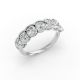 Cushion Shape Diamond Anniversary Band in Gold