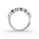 Cushion Shape Diamond Anniversary Band in Gold